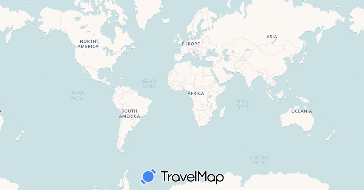 TravelMap itinerary: driving, boat in Italy (Europe)